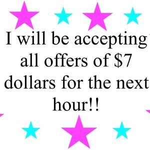 ACCEPTING ALL OFFERS OF $7 ON ANY OF MY CLOTHES